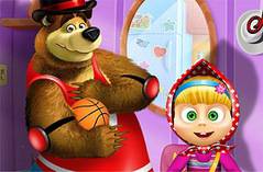 Одень Мишу и Машу - Masha аnd The Bear Dress Up